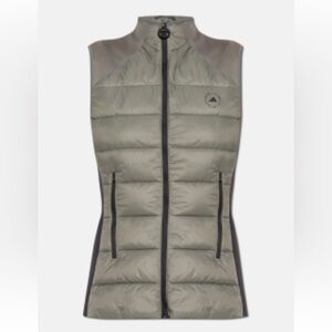 Adidas x Stella McCartney puffer vest golf L NWT dove grey lightweight